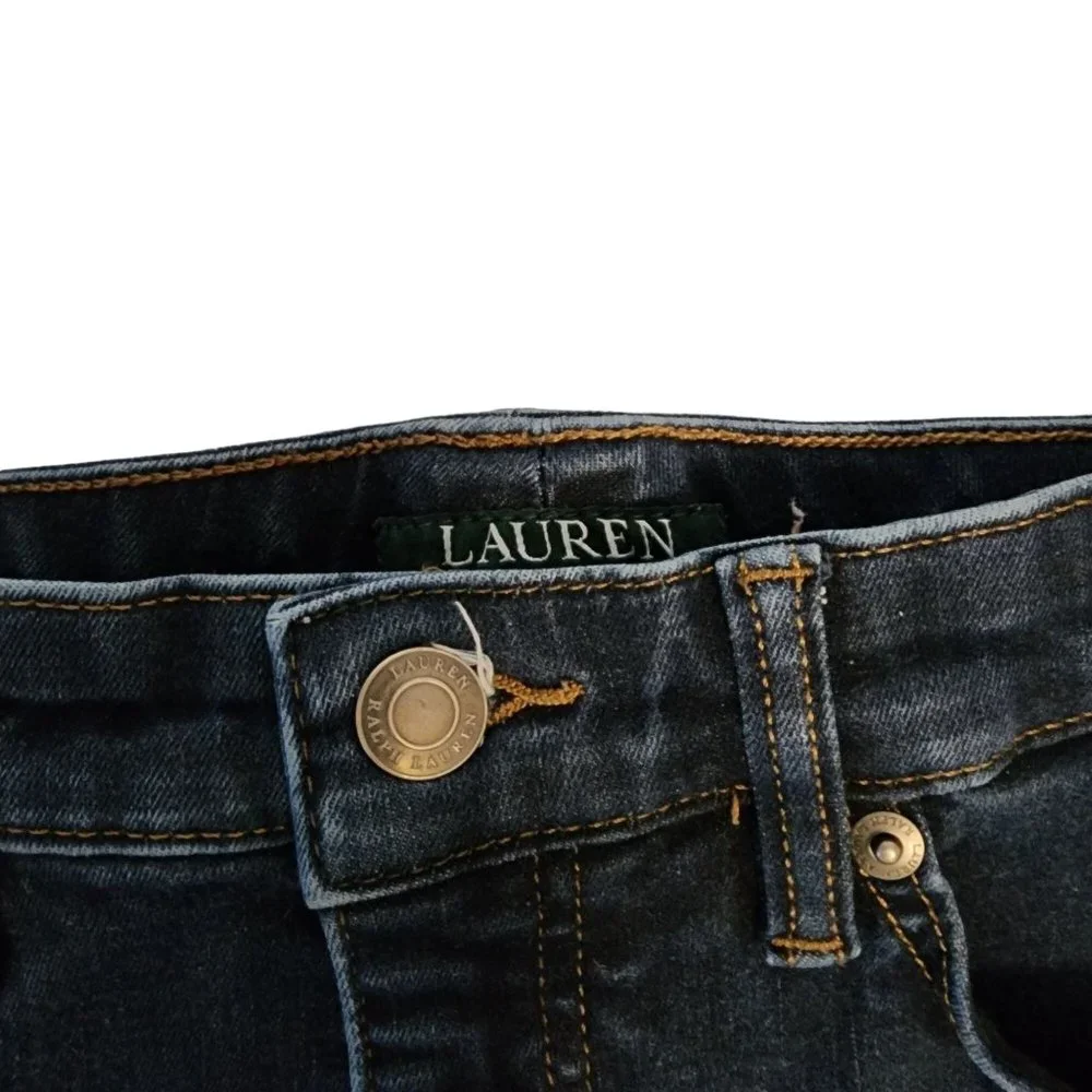 Lauren Ralph Lauren Size 10 Jeans Dark Wash - Picture 6 of 16